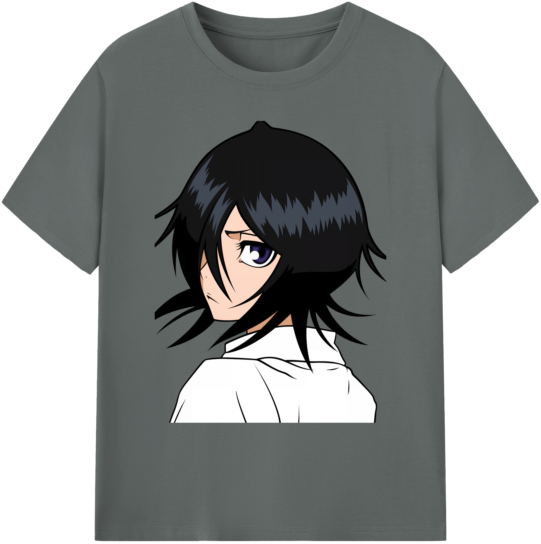 （画像用） ブリーチ 朽木ルキア BLEACH Kuchiki Rukia 綿100％ メンズ半袖Tシャツ｜肌触りやわらか＆通気性